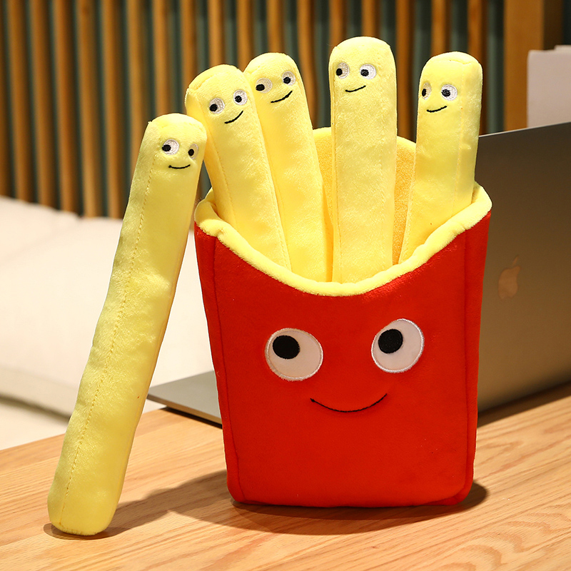 Food Snacks Chips - Sonrisa patatas fritas de peluche juguete