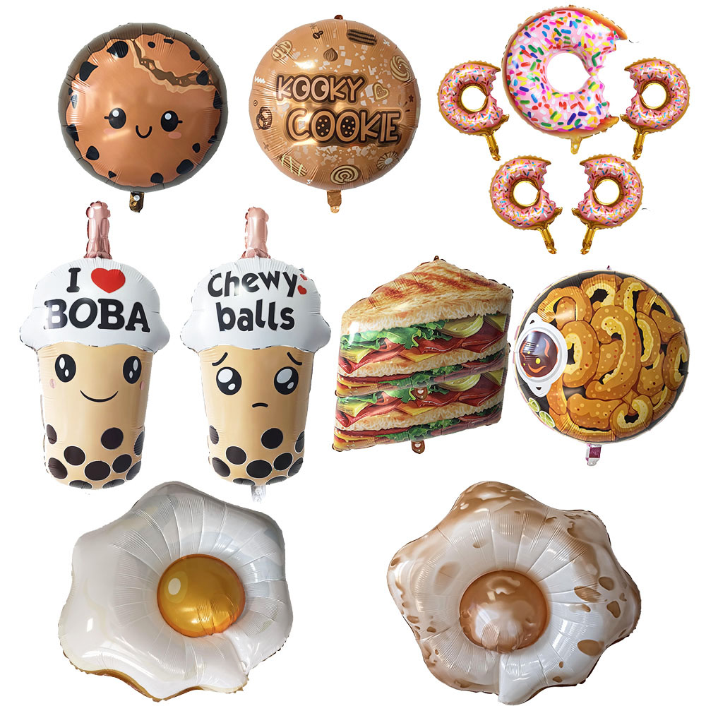 Food Snacks Chips - Globos temáticos de comida, huevo frito