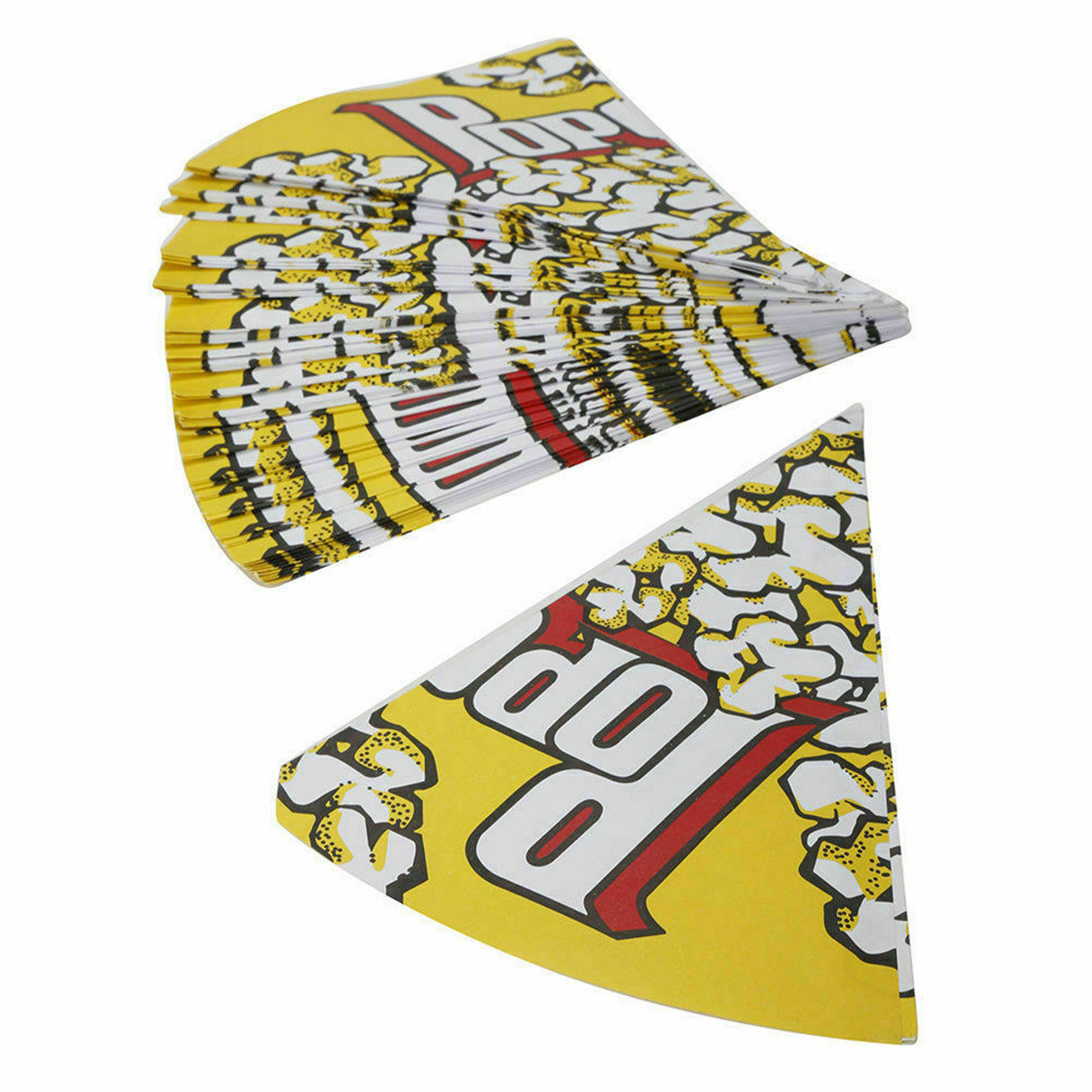 Food Snacks Chips - 100 bolsas de papel con forma