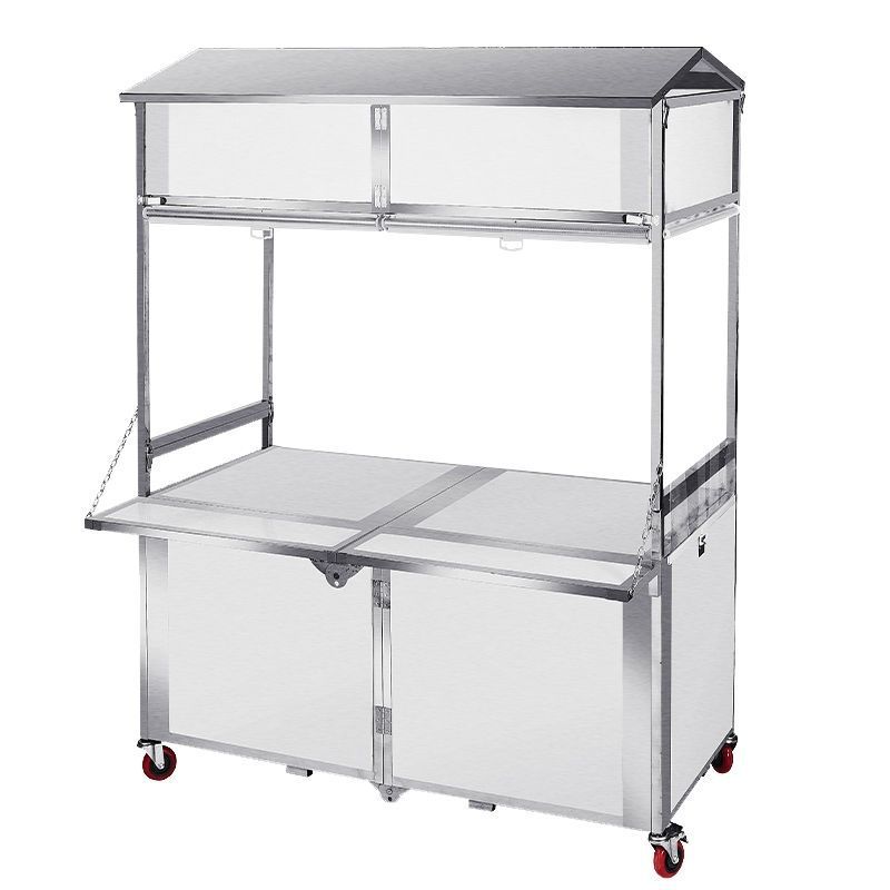 Snacks Food Ready To Eat - Carrito plegable para puesto de comida
