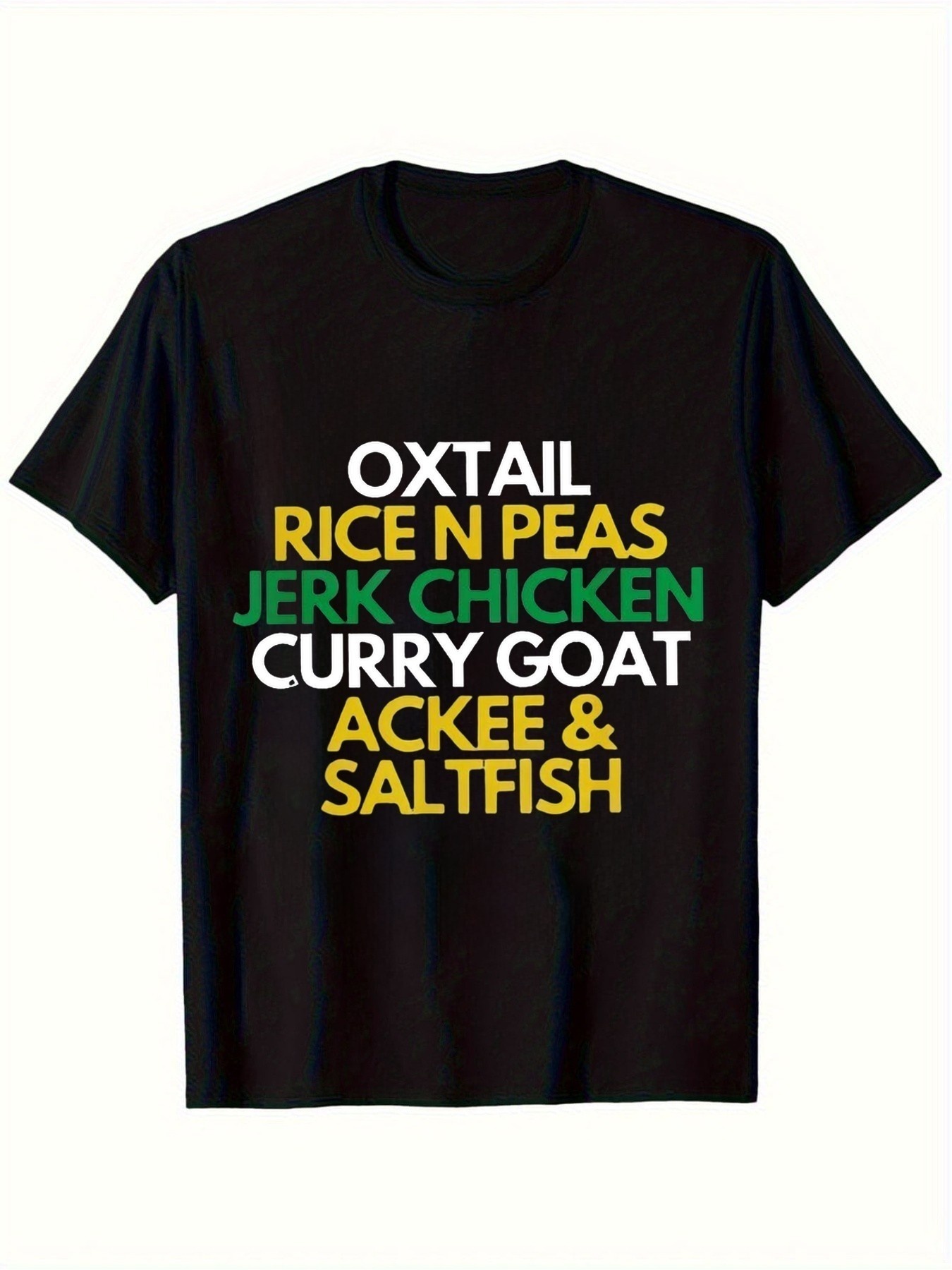 Jamaican Food Snacks - Camiseta con estampado de cocina jamaicana