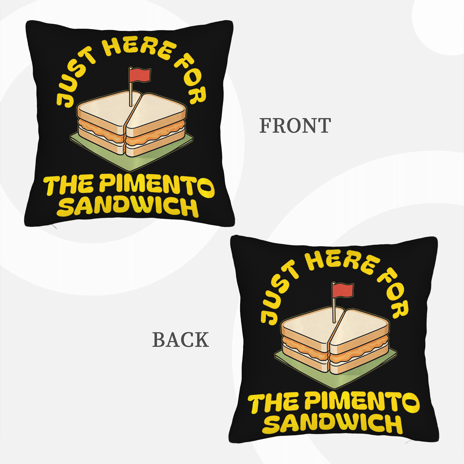 Funda de almohada con diseño d - Food Snacks Quotes reseña y precio
