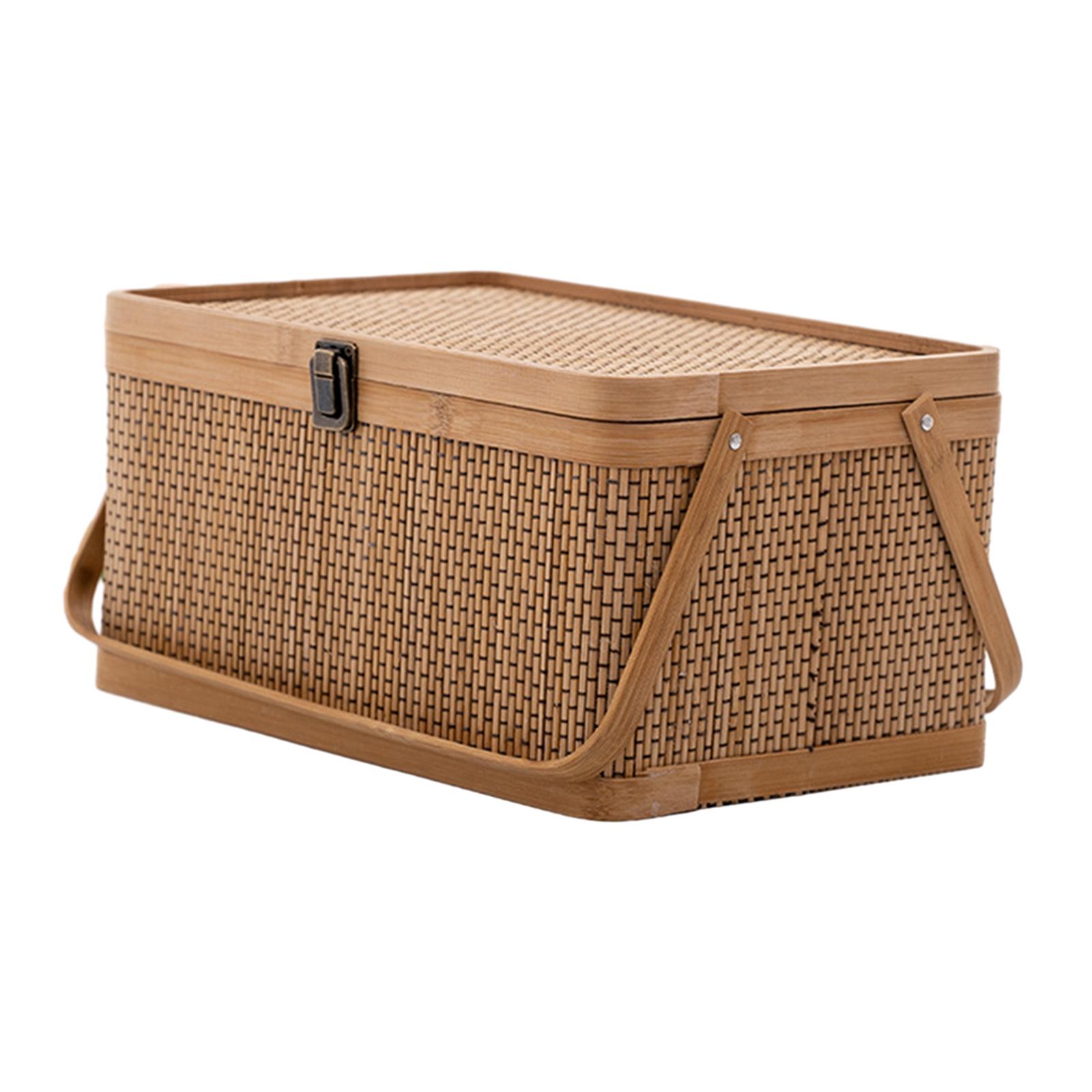 Cesta de Picnic de Bambú Hecha - Food Snacks Hamper reseña y precio