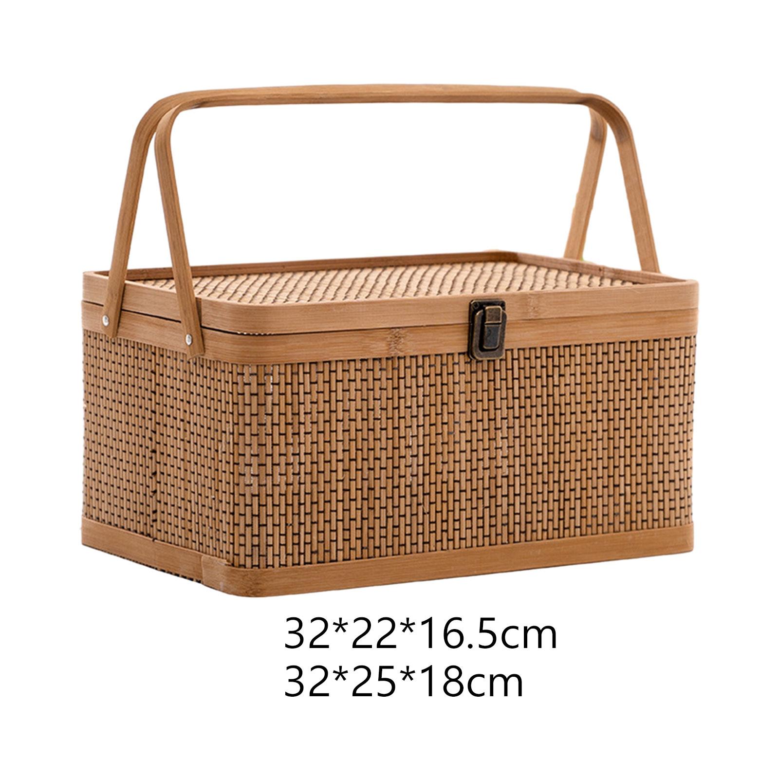 Cesta de Picnic de Bambú Hecha - Food Snacks Hamper reseña y precio