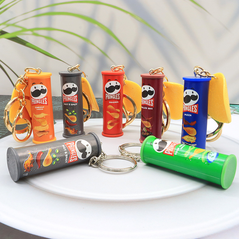 Llavero creativo con patatas f - Food Snacks Chips reseña y precio