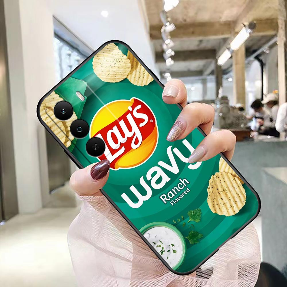Funda para teléfono Realme C10 - Food Snacks Quotes reseña y precio