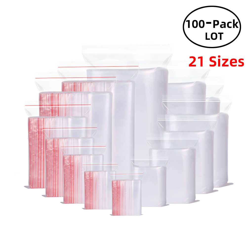 100 unids/pack bolsas con cier - Food Z reseña y precio