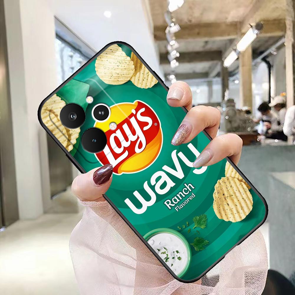 Funda para teléfono OPPO Realm - Food Snacks Quotes reseña y precio
