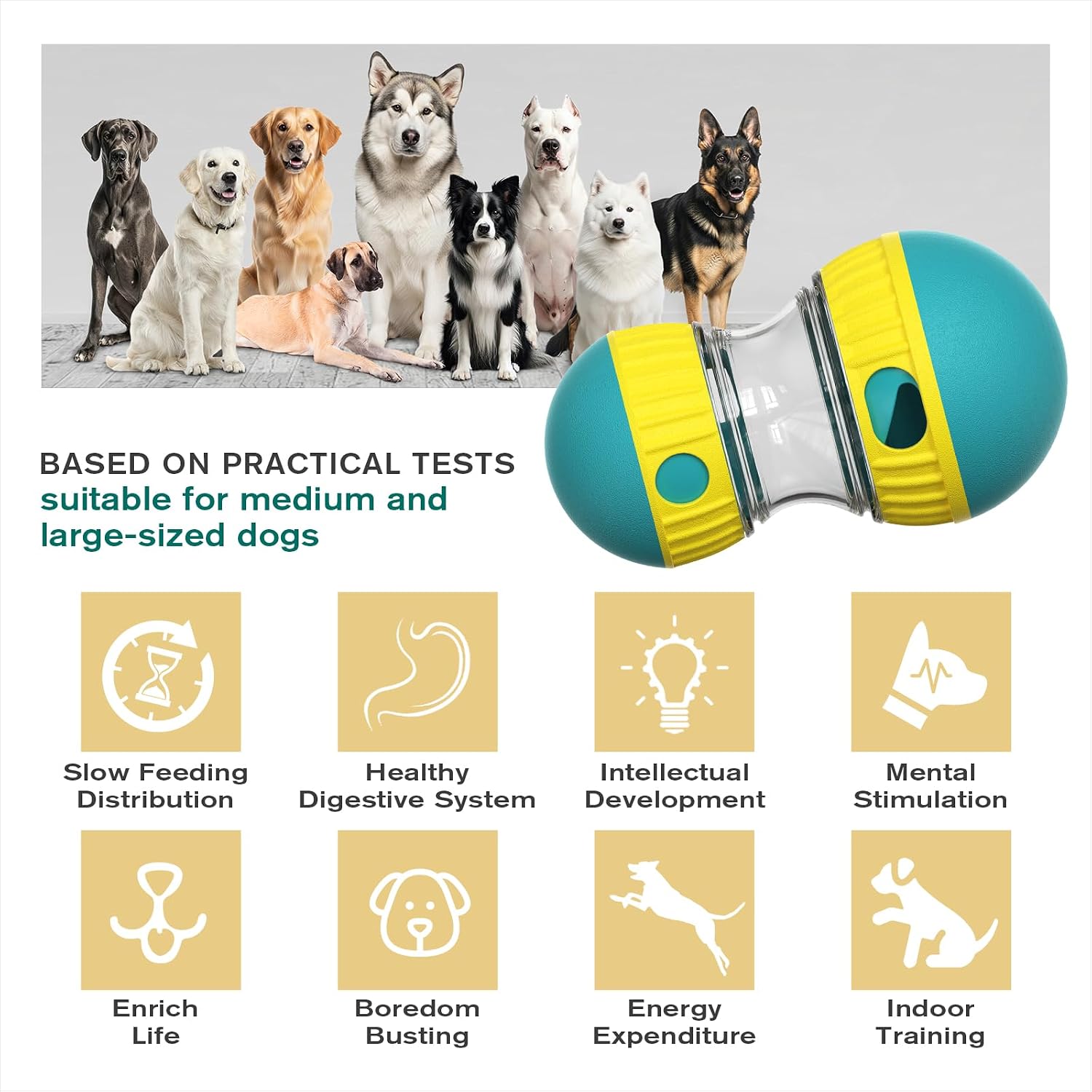 Juguete interactivo para perro - Food Snacks Distribution reseña y precio